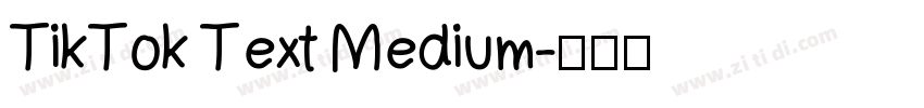 TikTok Text Medium字体转换